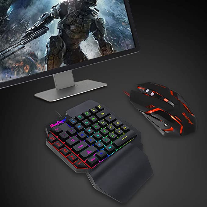 TECLADO ONE HAND + MOUSE GAMER